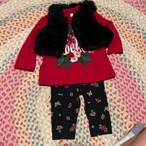 Baby girl 3mo 3 piece outfit